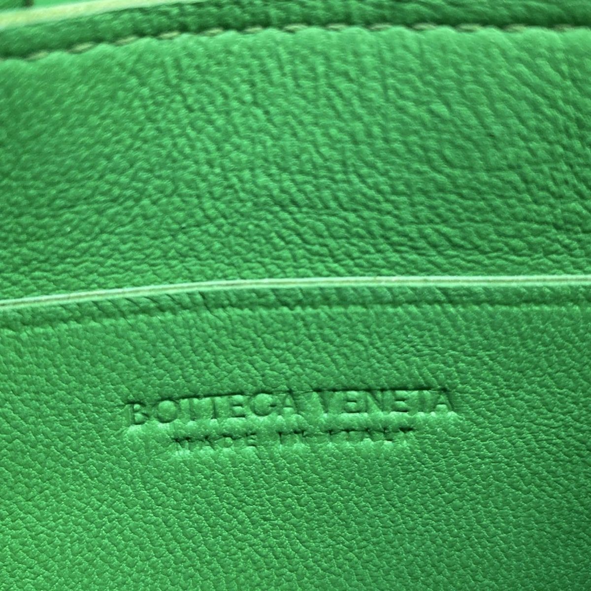 Bottega Veneta Shoulder Bag Cassette Green Leather — view 9