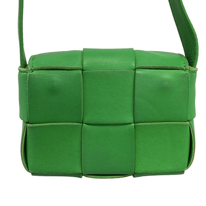 Bottega Veneta Shoulder Bag Cassette Green Leather — view 3