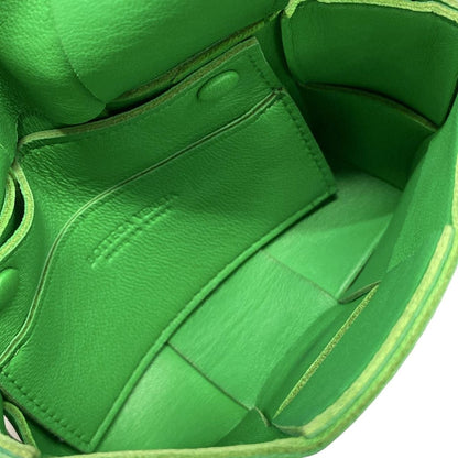 Bottega Veneta Shoulder Bag Cassette Green Leather — view 7