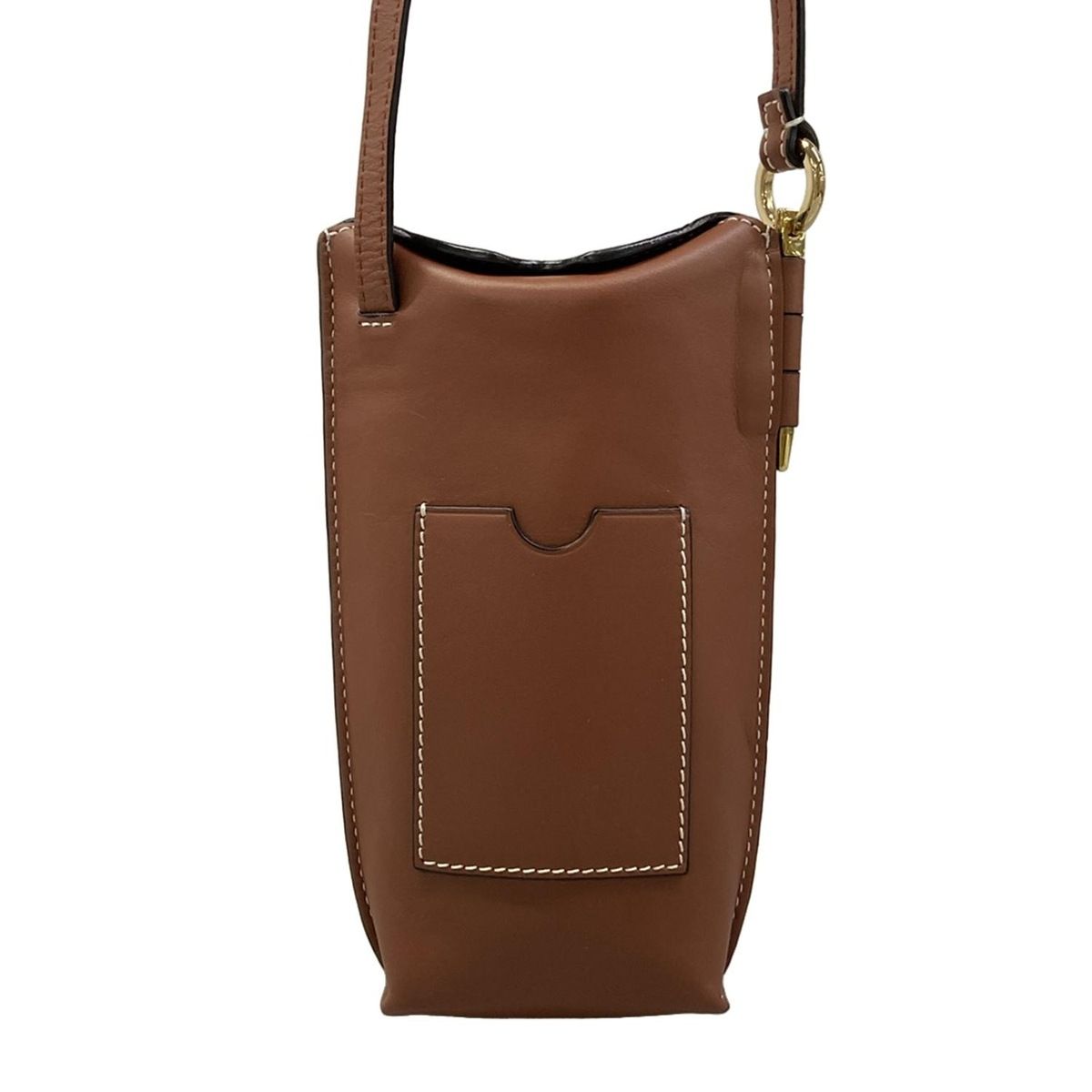 Loewe Shoulder Bag Gate Pocket Brown Leather — view 3