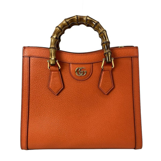 Gucci Handbag Orange Leather