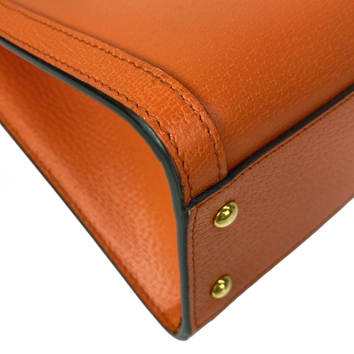 Gucci Handbag Orange Leather — view 8