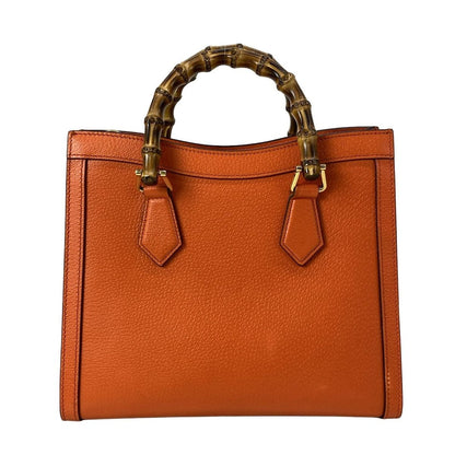 Gucci Handbag Orange Leather — view 3