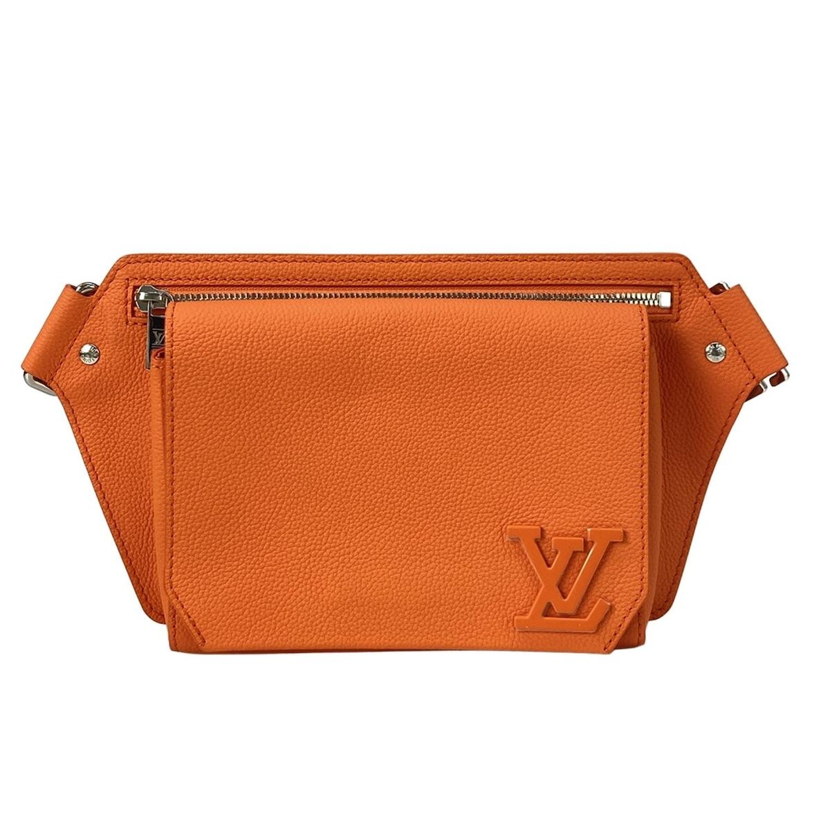 Louis Vuitton Waist Pouch LV Aerogram Takeoff Sling Saffron Leather Cowhide