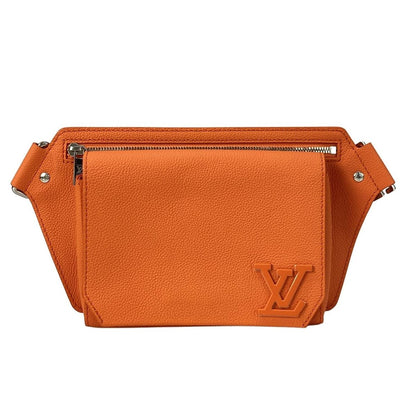 Louis Vuitton Waist Pouch LV Aerogram Takeoff Sling Saffron Leather Cowhide