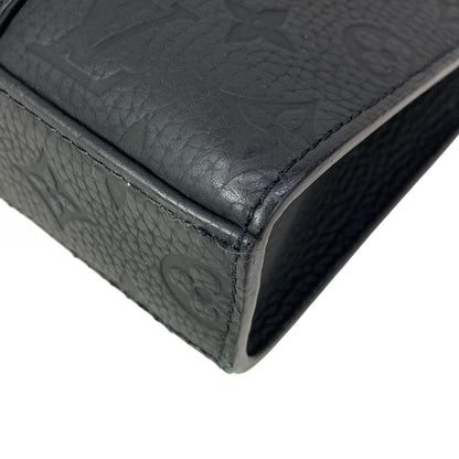 Louis Vuitton Handbag Taurillon Monogram Sac Plat Cross Noir Leather Cowhide — view 7