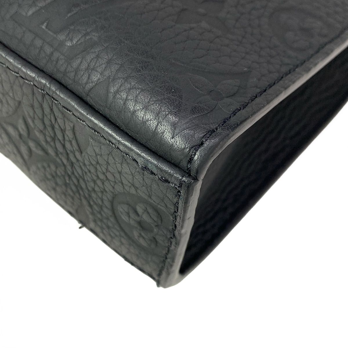 Louis Vuitton Handbag Taurillon Monogram Sac Plat Cross Noir Leather Cowhide — view 9