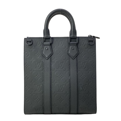Louis Vuitton Handbag Taurillon Monogram Sac Plat Cross Noir Leather Cowhide — view 3