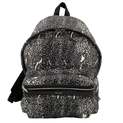 Saint Laurent Paris Sac Classic Hunter Backpack Black White