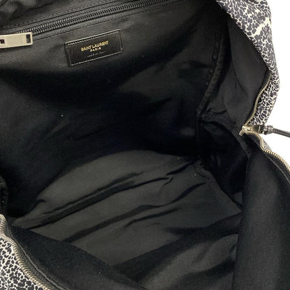 Saint Laurent Paris Sac Classic Hunter Backpack Black White — view 7