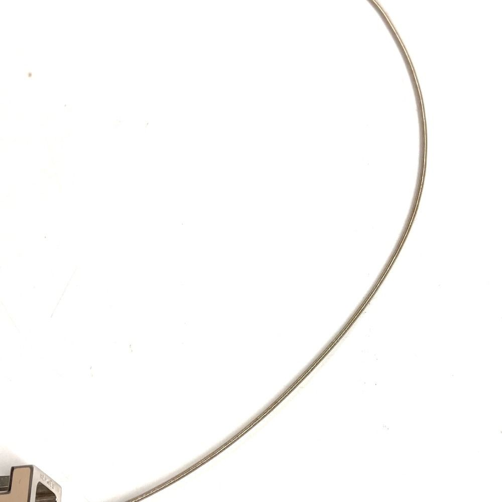 Hermes Necklace Cage Ash Cube Metal Beige — view 5