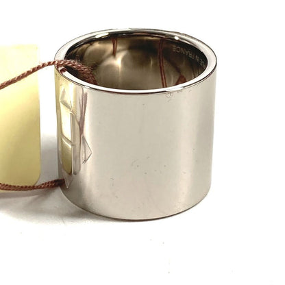Hermes Scarf Ring Dearman Logo Metal Silver — view 5