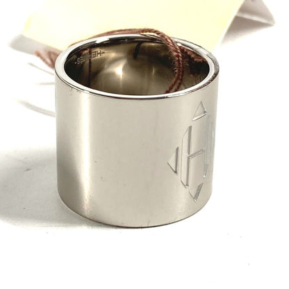 Hermes Scarf Ring Dearman Logo Metal Silver — view 4