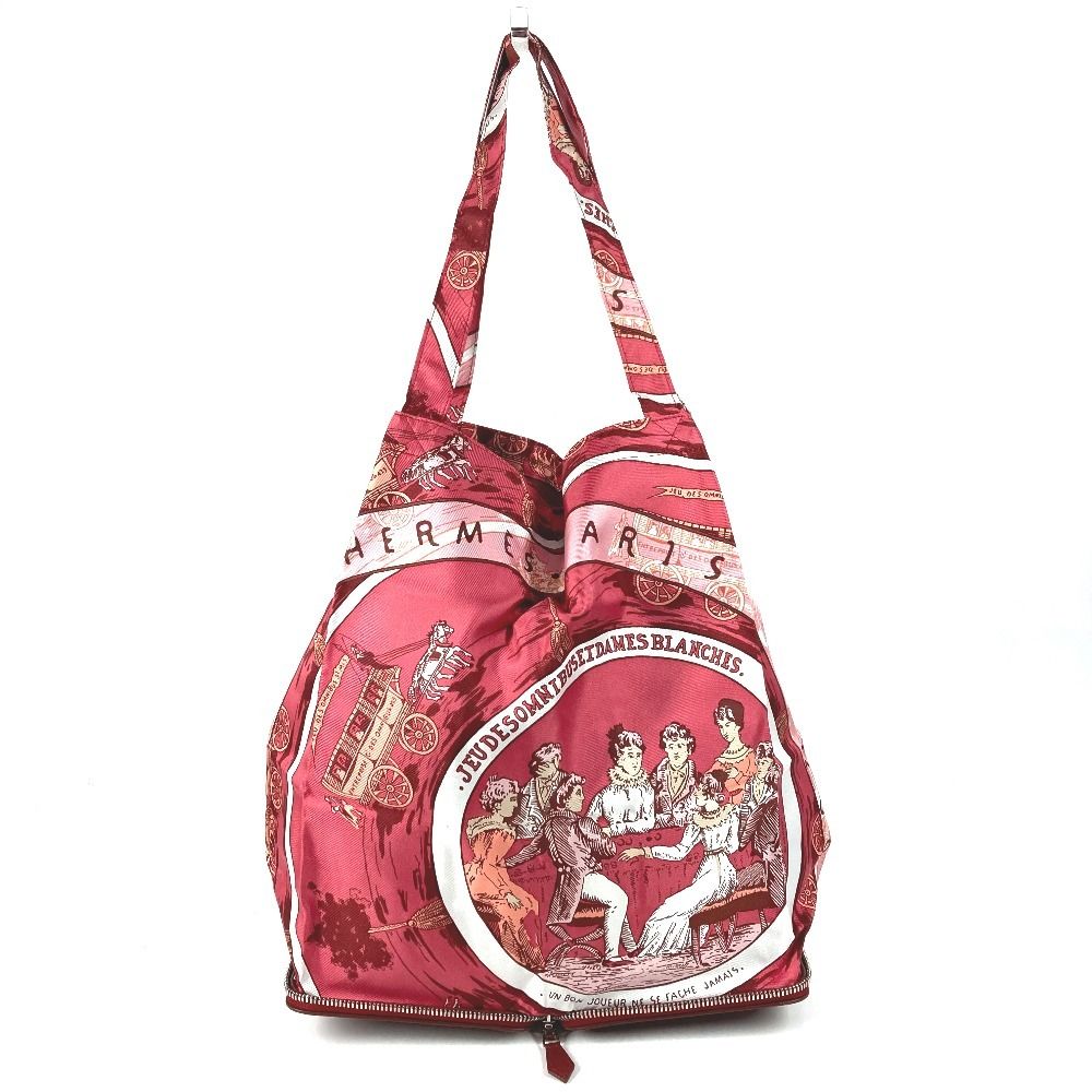 Hermes Shoulder Bag Silky Pop Leather Red — view 2