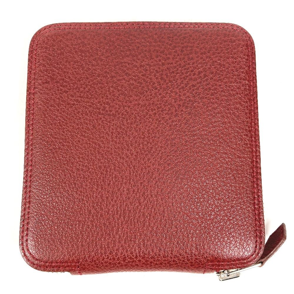 Hermes Shoulder Bag Silky Pop Leather Red — view 8