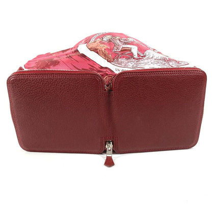 Hermes Shoulder Bag Silky Pop Leather Red — view 5