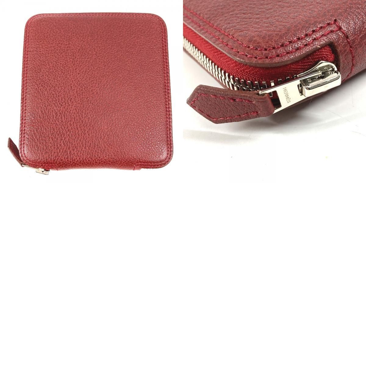 Hermes Shoulder Bag Silky Pop Leather Red — view 9
