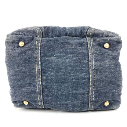 Chanel Handbag CC Logo Denim Blue — view 5