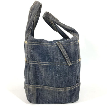 Chanel Handbag CC Logo Denim Blue — view 3