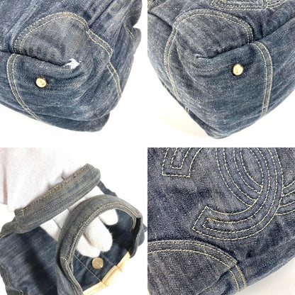 Chanel Handbag CC Logo Denim Blue — view 7