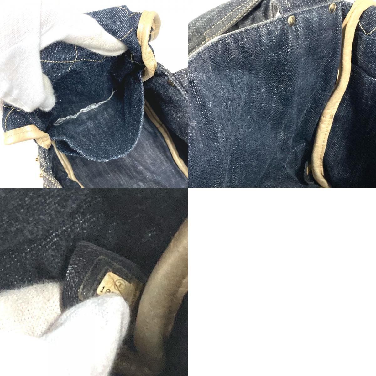 Chanel Handbag CC Logo Denim Blue — view 9