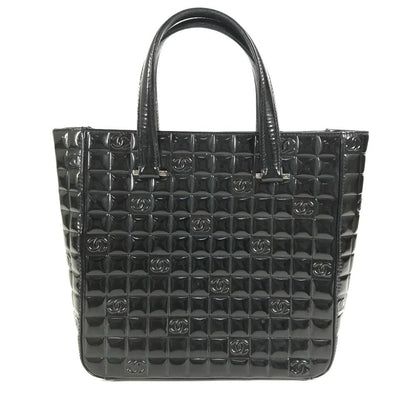Chanel Handbag Choco Bar Logo CC Enamel Black