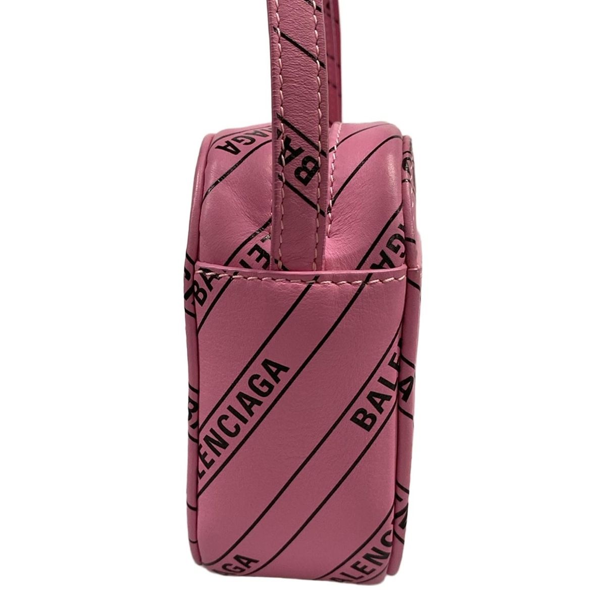 Balenciaga Shoulder Bag Everyday XS Pink Black Leather — view 4