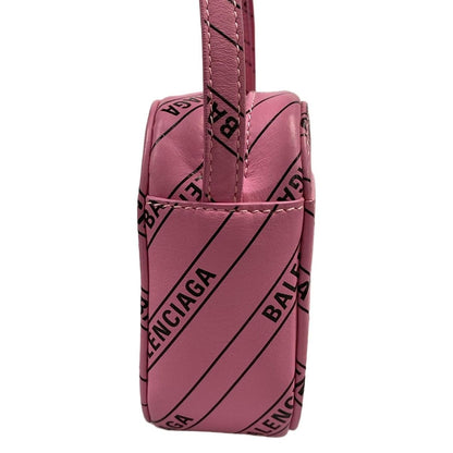 Balenciaga Shoulder Bag Everyday XS Pink Black Leather — view 4