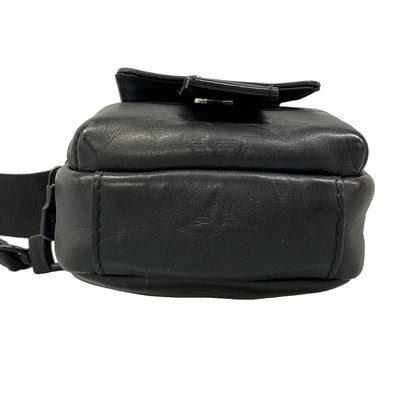 Louis Vuitton Shoulder Bag Monogram Shadow Double Phone Pouch Black Leather — view 5