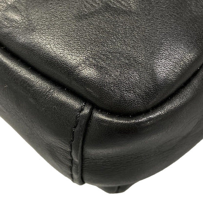 Louis Vuitton Shoulder Bag Monogram Shadow Double Phone Pouch Black Leather — view 6