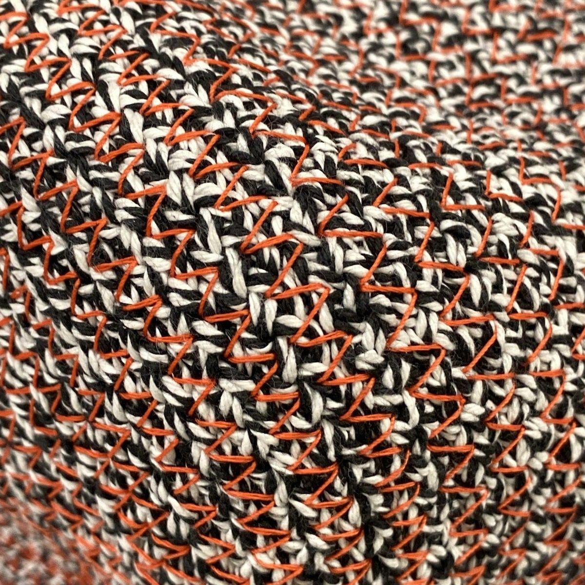 Balenciaga Handbag Zigzagga White Black Orange Leather — view 6