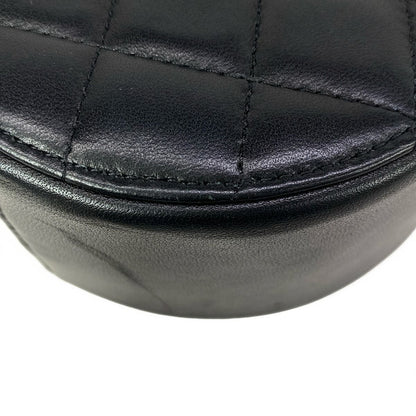 Chanel Shoulder Bag Quilted Black Chain Gold Lambskin — view 8