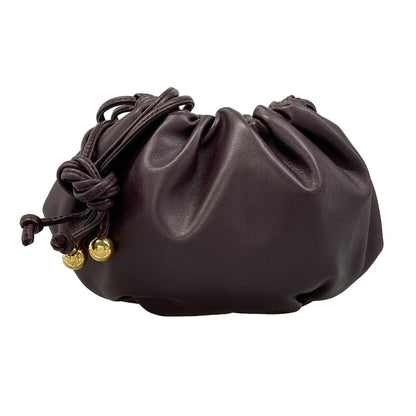 Bottega Veneta Shoulder Bag Mini the Valve Bordeaux Drawstring Leather