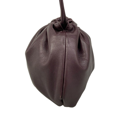 Bottega Veneta Shoulder Bag Mini the Valve Bordeaux Drawstring Leather — view 4