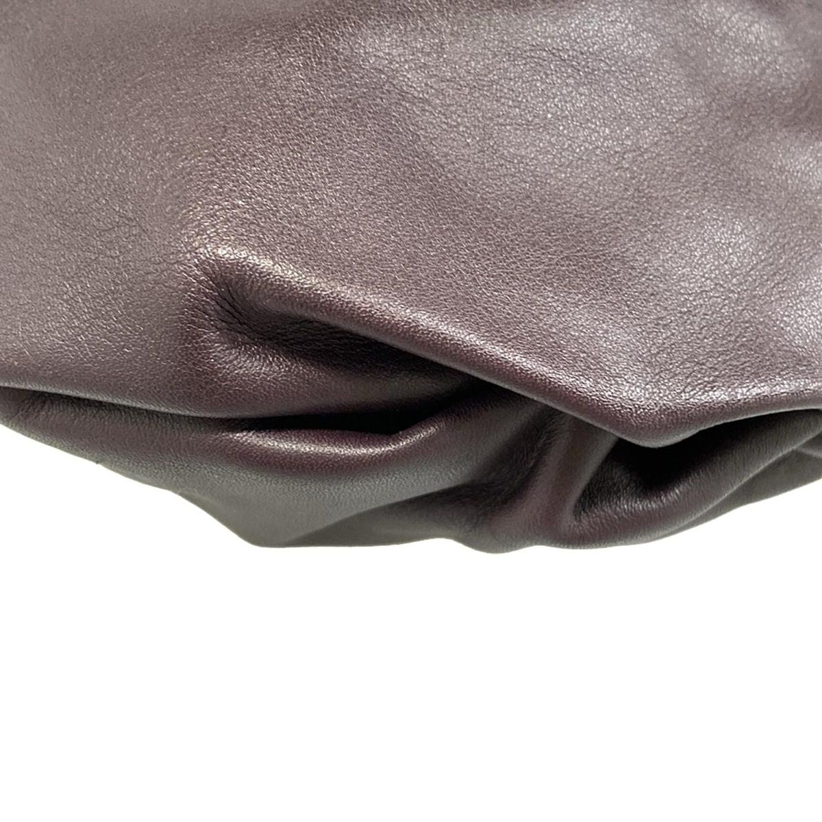 Bottega Veneta Shoulder Bag Mini the Valve Bordeaux Drawstring Leather — view 6
