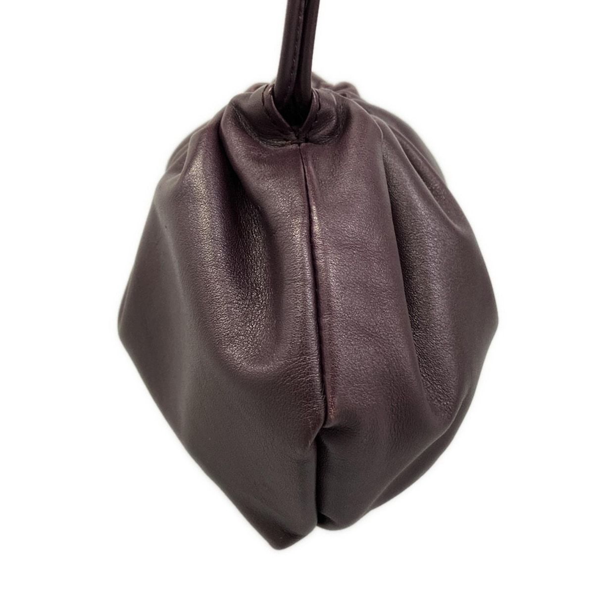 Bottega Veneta Shoulder Bag Mini the Valve Bordeaux Drawstring Leather — view 2