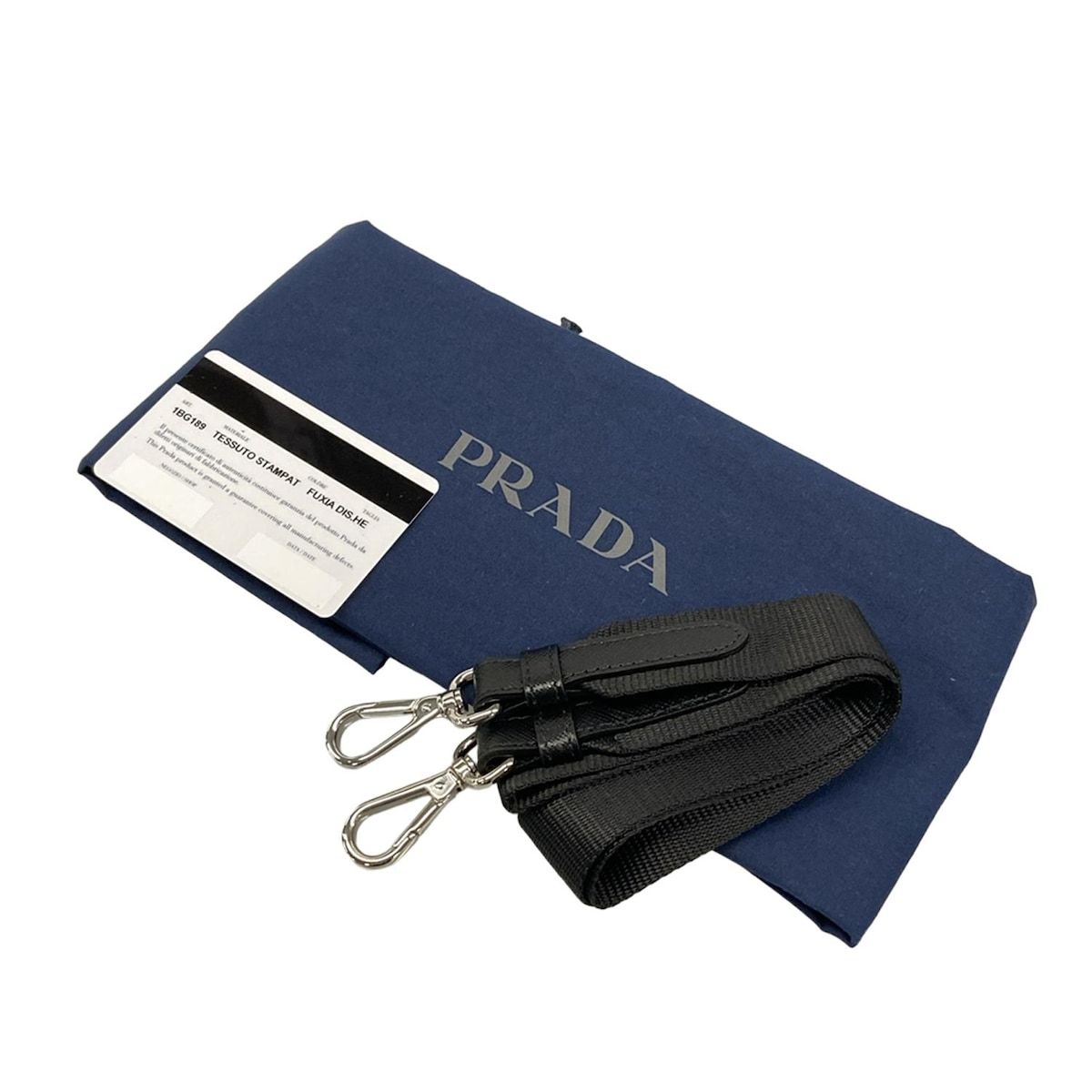 Prada Shoulder Bag Black Pink Multi Leather — view 8