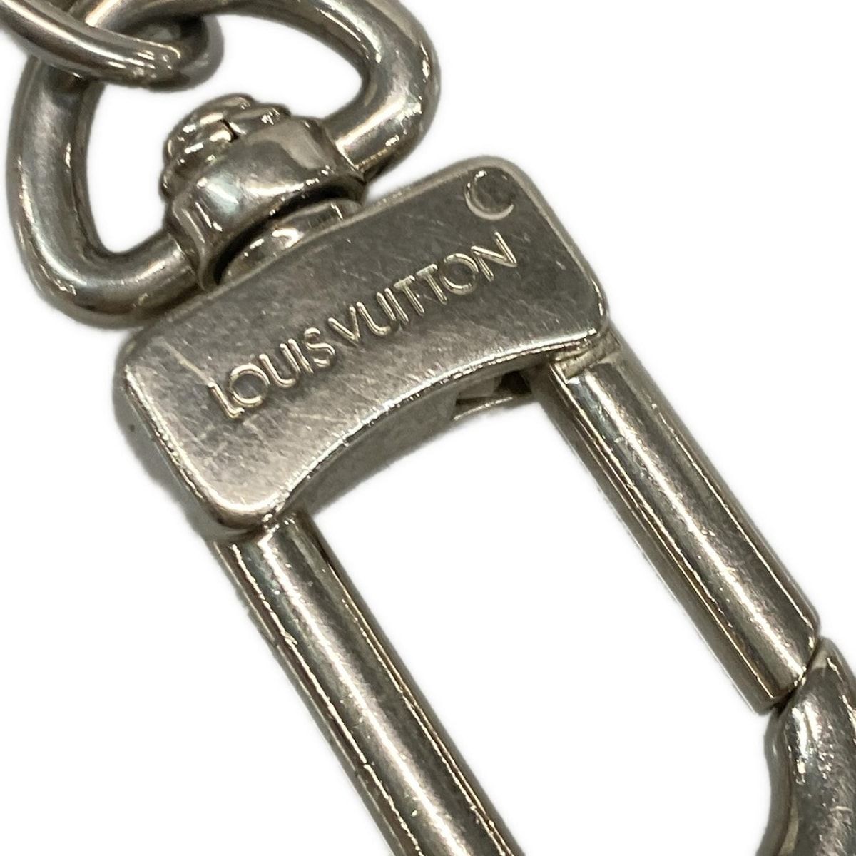 Louis Vuitton Key Holder Porte Cles Initial LV Silver — view 3
