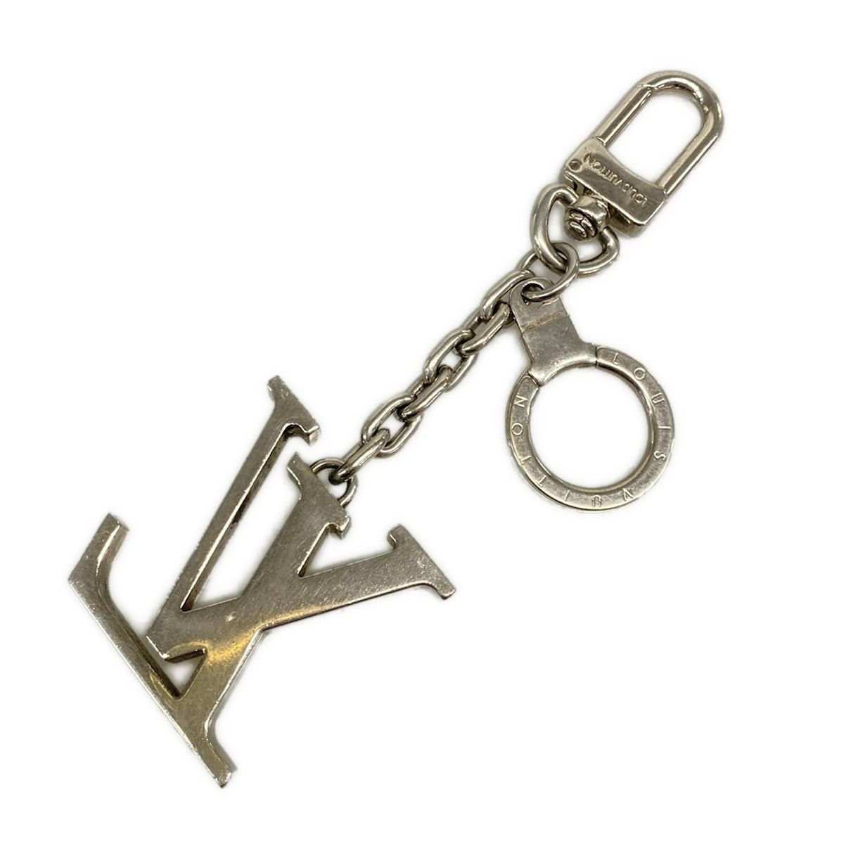 Louis Vuitton Key Holder Porte Cles Initial LV Silver — view 2