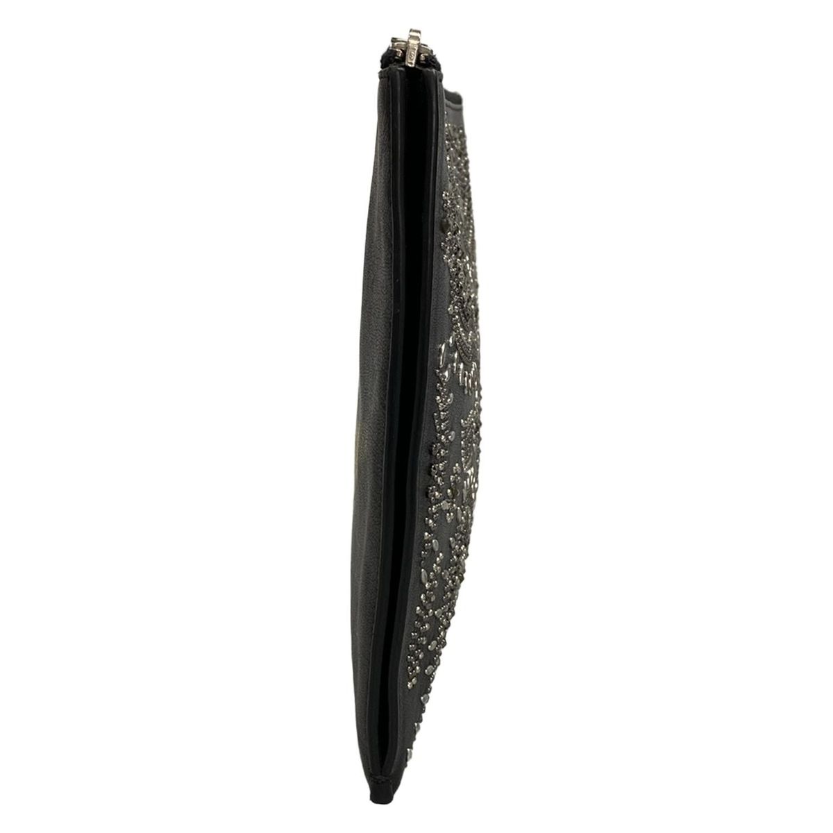 Saint Laurent Paris Clutch Black Studs Leather — view 2