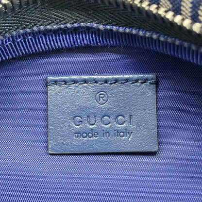Gucci Waist Pouch Interlocking Children's Belt Bag Navy Ivory Red Leather — view 9