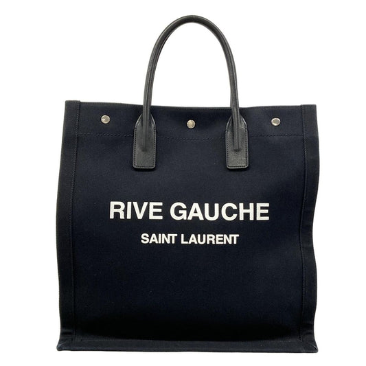 Saint Laurent Paris Tote North South Rive Gauche Black Leather