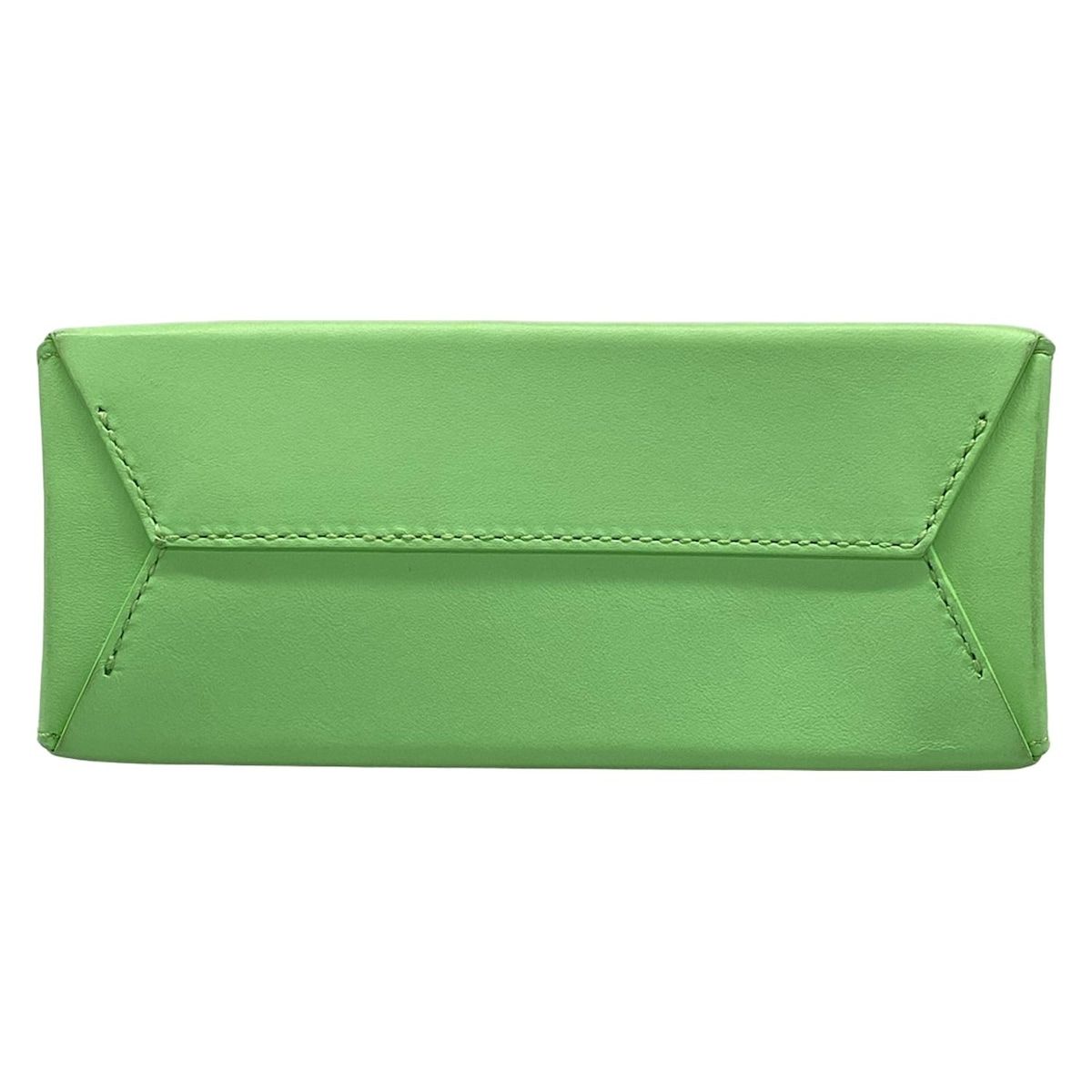 Fendi Tote Shopping Small Light Green Chain Shoulder Leather — view 5
