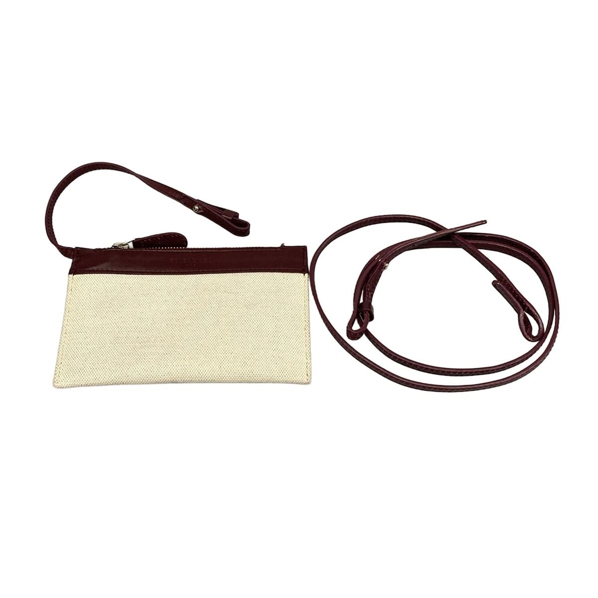 Balenciaga Tote Navy Cabas XS Ivory Bordeaux Leather — view 8