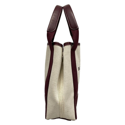 Balenciaga Tote Navy Cabas XS Ivory Bordeaux Leather — view 2
