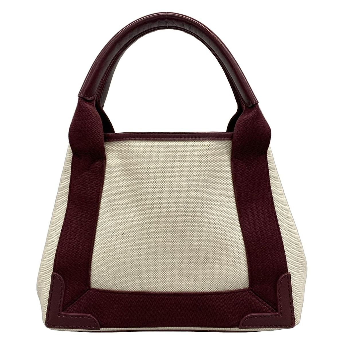 Balenciaga Tote Navy Cabas XS Ivory Bordeaux Leather — view 3