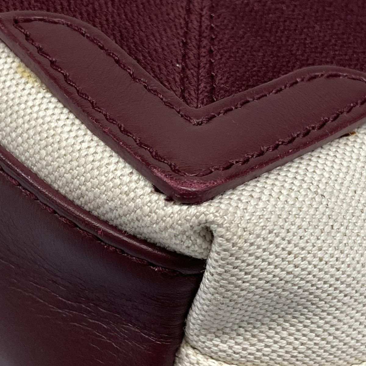 Balenciaga Tote Navy Cabas XS Ivory Bordeaux Leather — view 6
