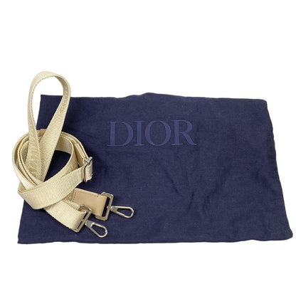 Dior Handbag Sahara Ivory Beige Basket Bag Leather — view 8