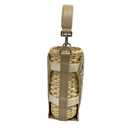Dior Handbag Sahara Ivory Beige Basket Bag Leather — view 4