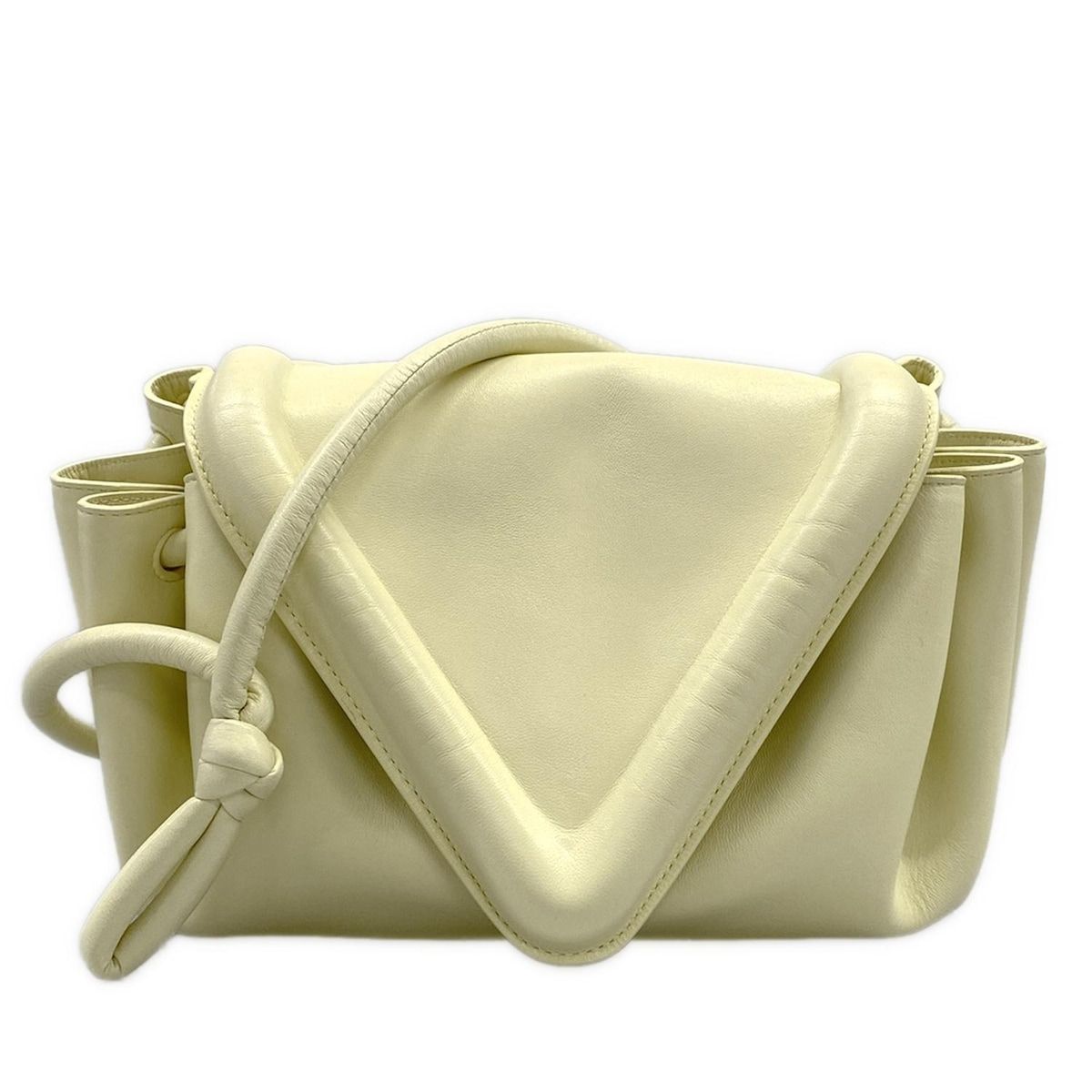 Bottega Veneta Shoulder Bag Beak Ivory Leather
